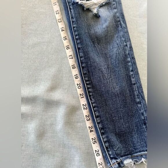 Buckle black Womens skinny ankle distressed Stretch  jeans. No 75 fit. Sz 28x29 - Picture 3 of 4
